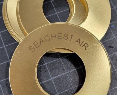 Custom Brass Metal Legend Plates With Large Holes