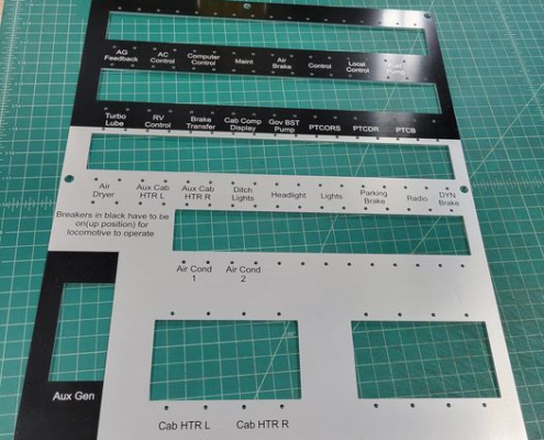 Large Custom Legend Plates For Toggle Switches