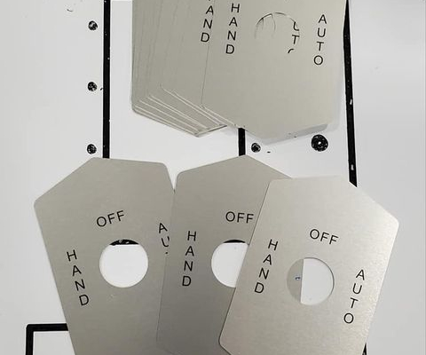 Push Button Custom Legend Plates